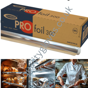 Prowrap Premium Catering Foil | Professional Cooking & Home Kitchen Use | Cooking | Baking | Roasting | Freezing | Wrapping | Storage | Extra Long |300mm x 75m | Single Roll